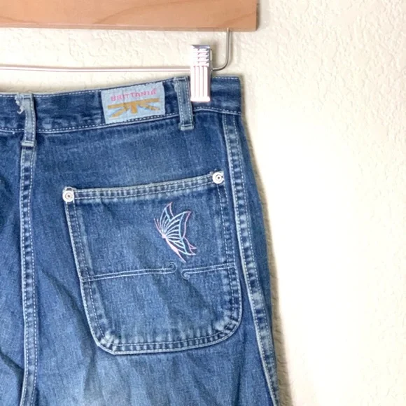 Brittania | Vintage High waisted wide leg jeans no front pockets size 25… - Picture 4 of 10